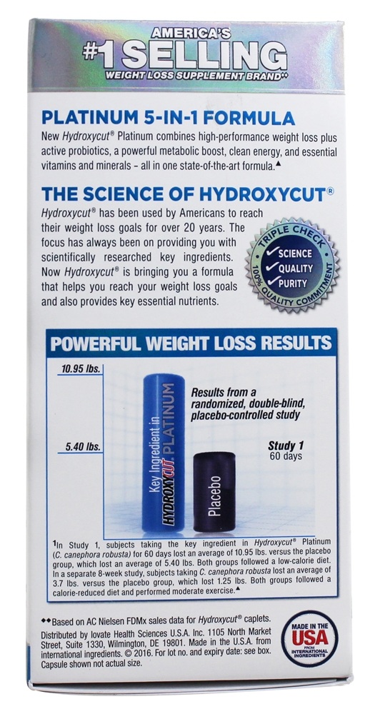 Platina Hydroxycut - Cápsulas 60 Muscletech Products - Imagem 4