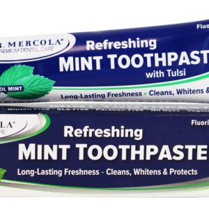 Comprar creme dental refrescante com tulsi mint - 3 oz. Dr. Mercola preço no brasil cuidados pessoais & beleza pasta de dentes suplemento importado loja 69 online promoção -