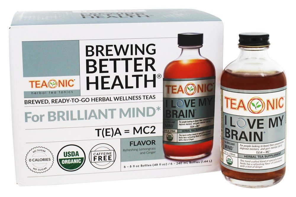 Orgânico eu amo meu chá de erva-cidreira Lemongrass & Ginger - Pacote 6 Teaonic