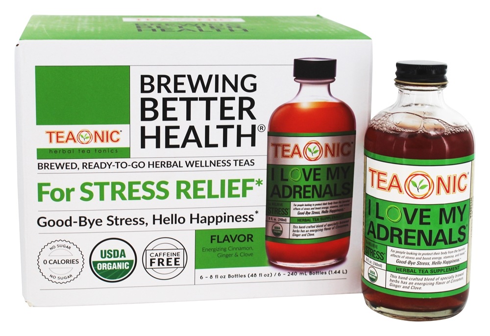 Orgânico eu amo meus canela, gengibre & cravo do chá dos adrenais - Pacote 6 Teaonic