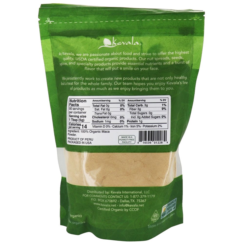 Pó De Maca Cru Orgânico - 16 oz. Kevala - Imagem 2