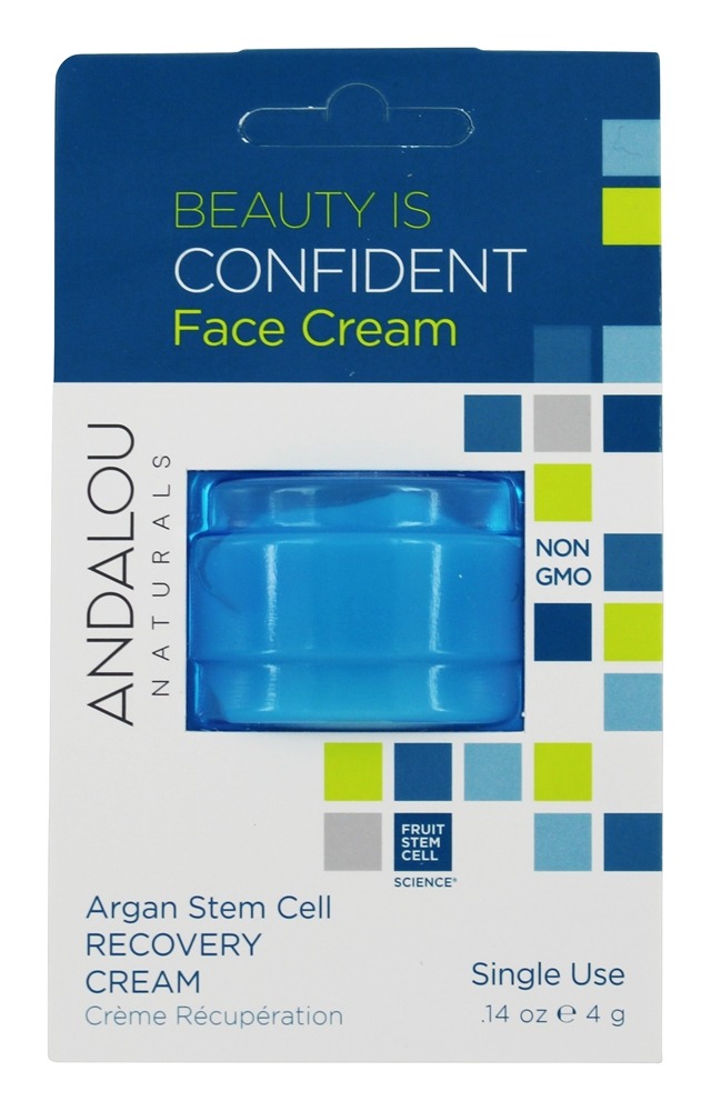 Beleza é Confiante Face Creme Vagem Argan Haste Célula - 0.14 oz. Andalou Naturals