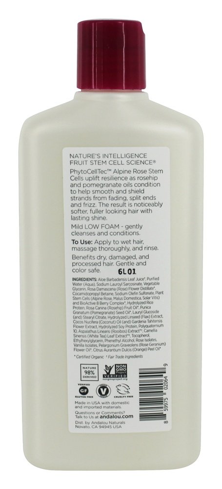 1000 Shampoo Complex Care Color Roses - 11.5 fl. oz. Andalou Naturals - Imagem 2