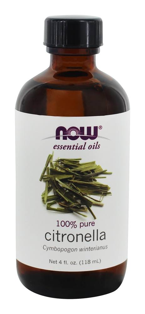100 % Pure Citronela de óleo essencial - 4 fl. oz. NOW Foods