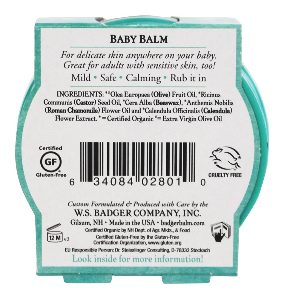Bebê Bálsamo Camomila e Calêndula - 2 oz. Badger - Imagem 2