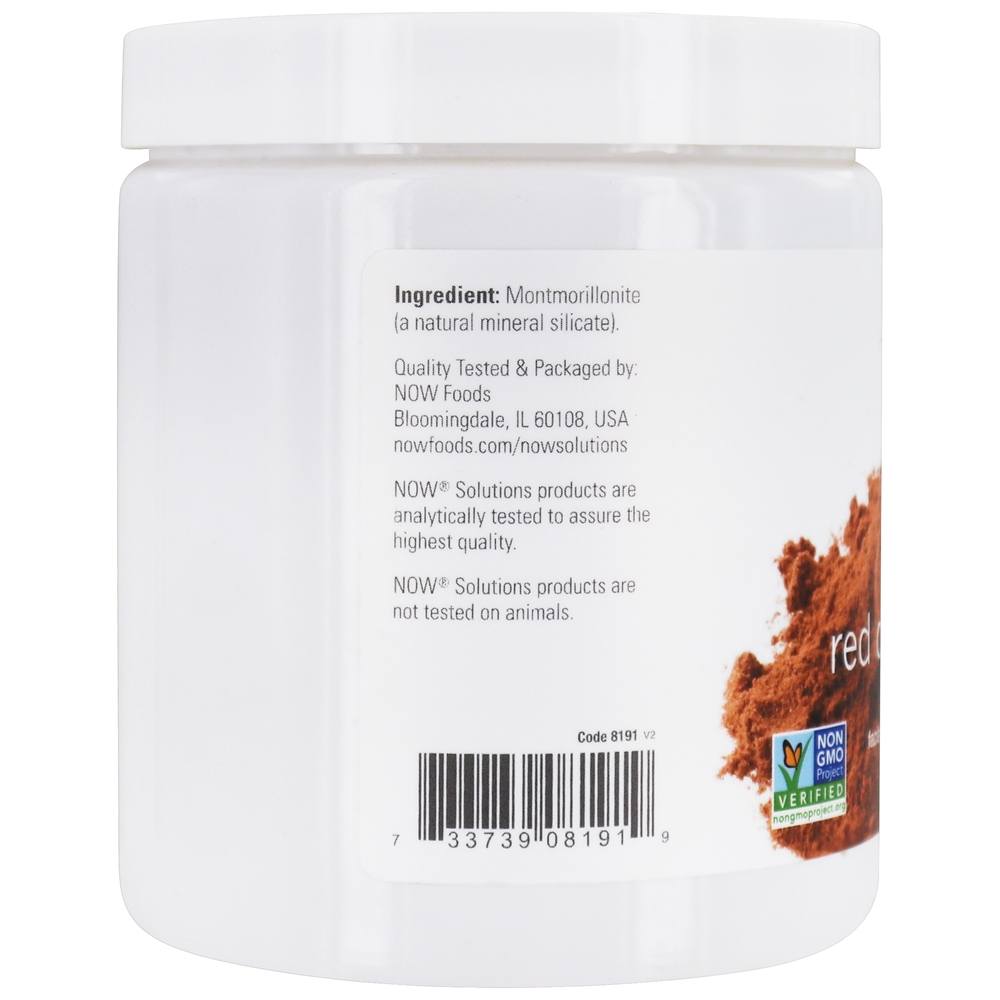 NOW Solutions pó de argila vermelha marroquino - 14 oz. NOW Foods - Imagem 2