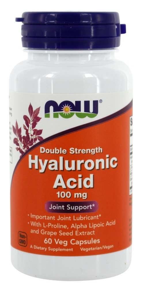 Ácido Hialurônico Dupla Força 100 mg. - Cápsulas vegetarianas 60 NOW Foods