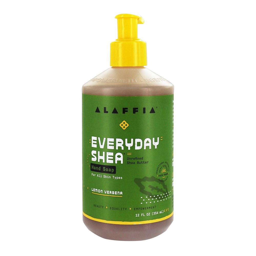 Everyday Shea Soap Mão Lemon Verbena Perfume - 12 fl. oz. Alaffia