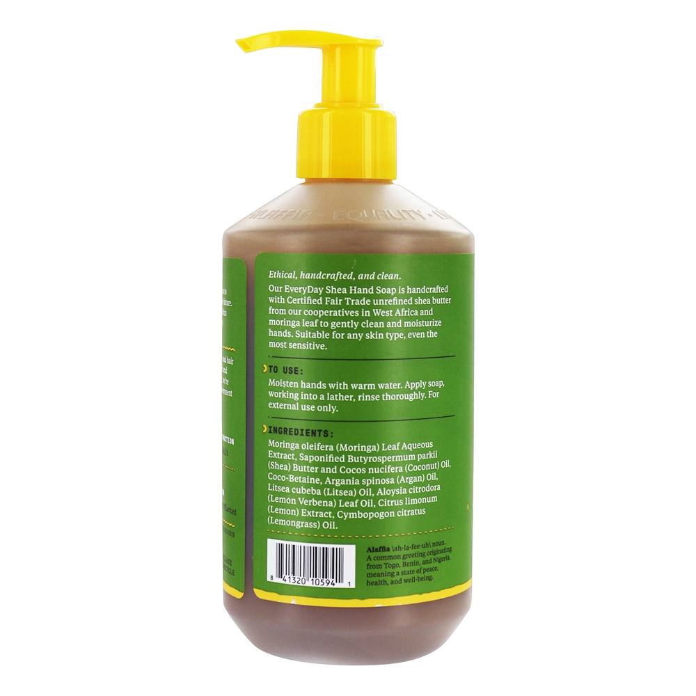 Everyday Shea Soap Mão Lemon Verbena Perfume - 12 fl. oz. Alaffia - Imagem 2