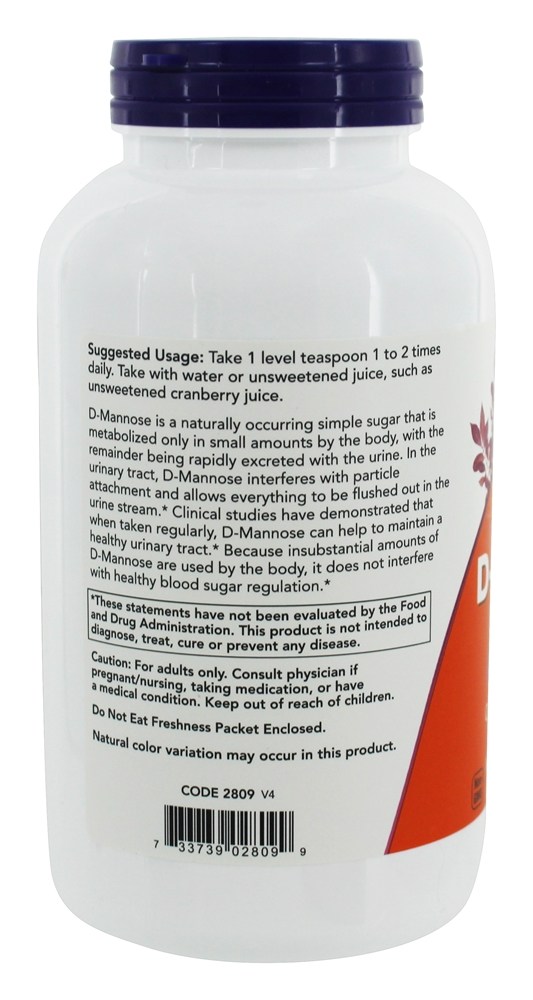 D-Manose em Pó Pure - 6 oz. NOW Foods - Imagem 3