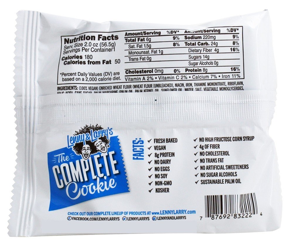 O biscoito completo de chocolate - 2 oz. Lenny & Larry's - Imagem 2
