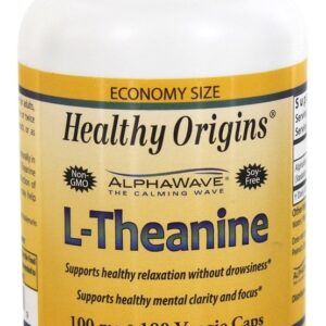 L-Teanina 100 mg. - 180 Cápsula (s) vegetal (s) Healthy Origins