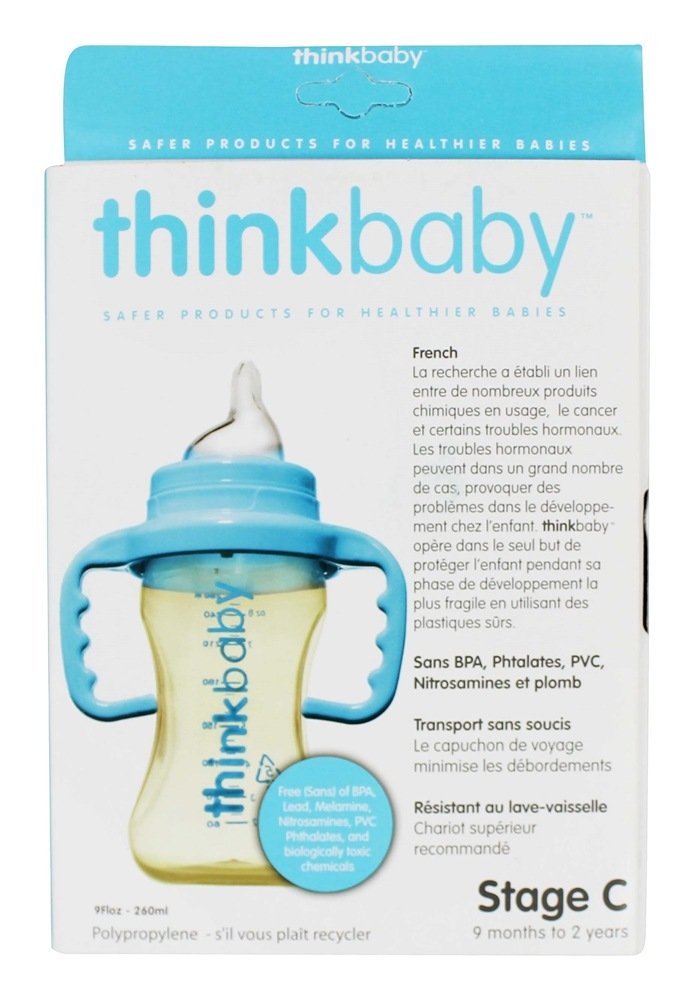 Sippy Copo Etapa C 9 Mês para 2 Anos Luz Azul - 9 oz. Thinkba - Imagem 2