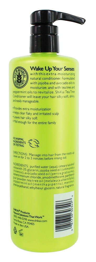 Condicionador Natural Chá árvore - 24 fl. oz. Shikai - Imagem 2