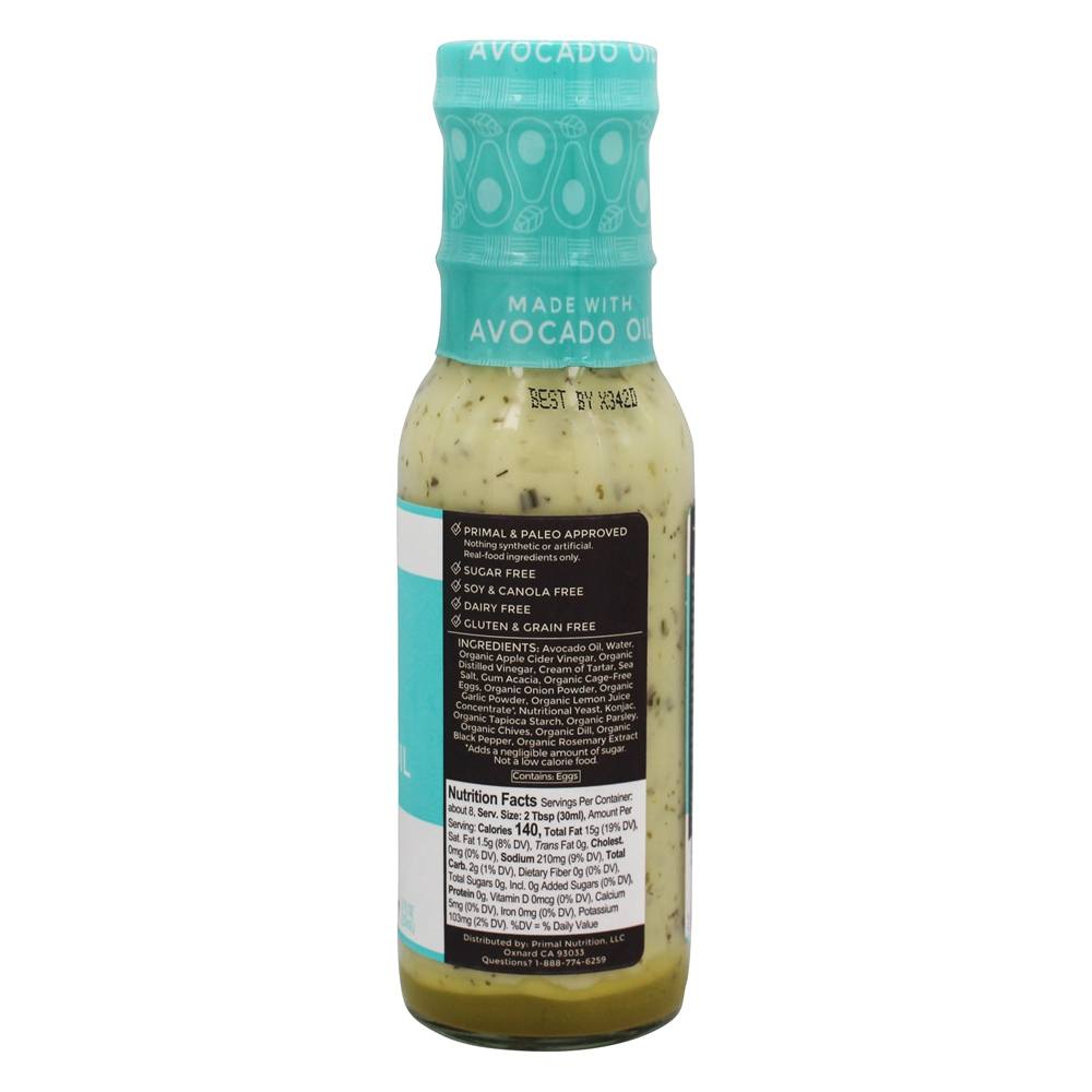 Ranch Dressing Made com abacate Oil Ranch - 8 fl. oz. Primal Kitchen - Imagem 2
