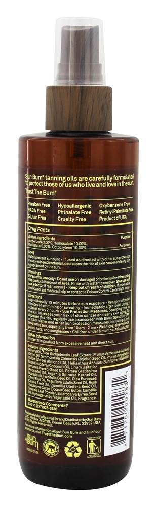 Óleo para Bronzeamento para Protetor Solar Premium 15 SPF - 9 fl. oz. Sun Bum - Imagem 2