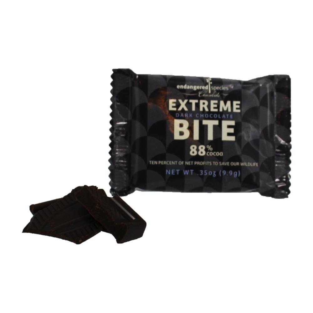 Mordidas Extremas de Chocolate Amargo 88 % Cacau - 4.2 oz. Endangered Species - Imagem 3