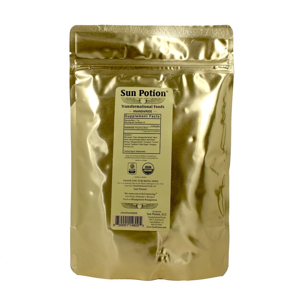 Anandamide Bliss Alchemy Adaptogenic Herb Blend com Heirloom Cacao - 7.8 oz. Sun Potion - Imagem 2