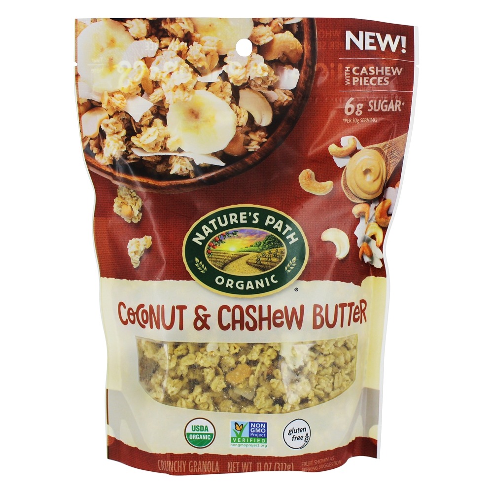 Coco de Granola Crocante sem Glúten e Manteiga de Caju - 11 oz. Nature's Path Organic