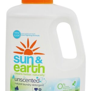 Comprar detergente natural de lavagem 52 para 100 carga não perfumada - 100 fl. Oz. Sun & earth preço no brasil detergente para roupas produtos naturais para o lar suplemento importado loja 51 online promoção -