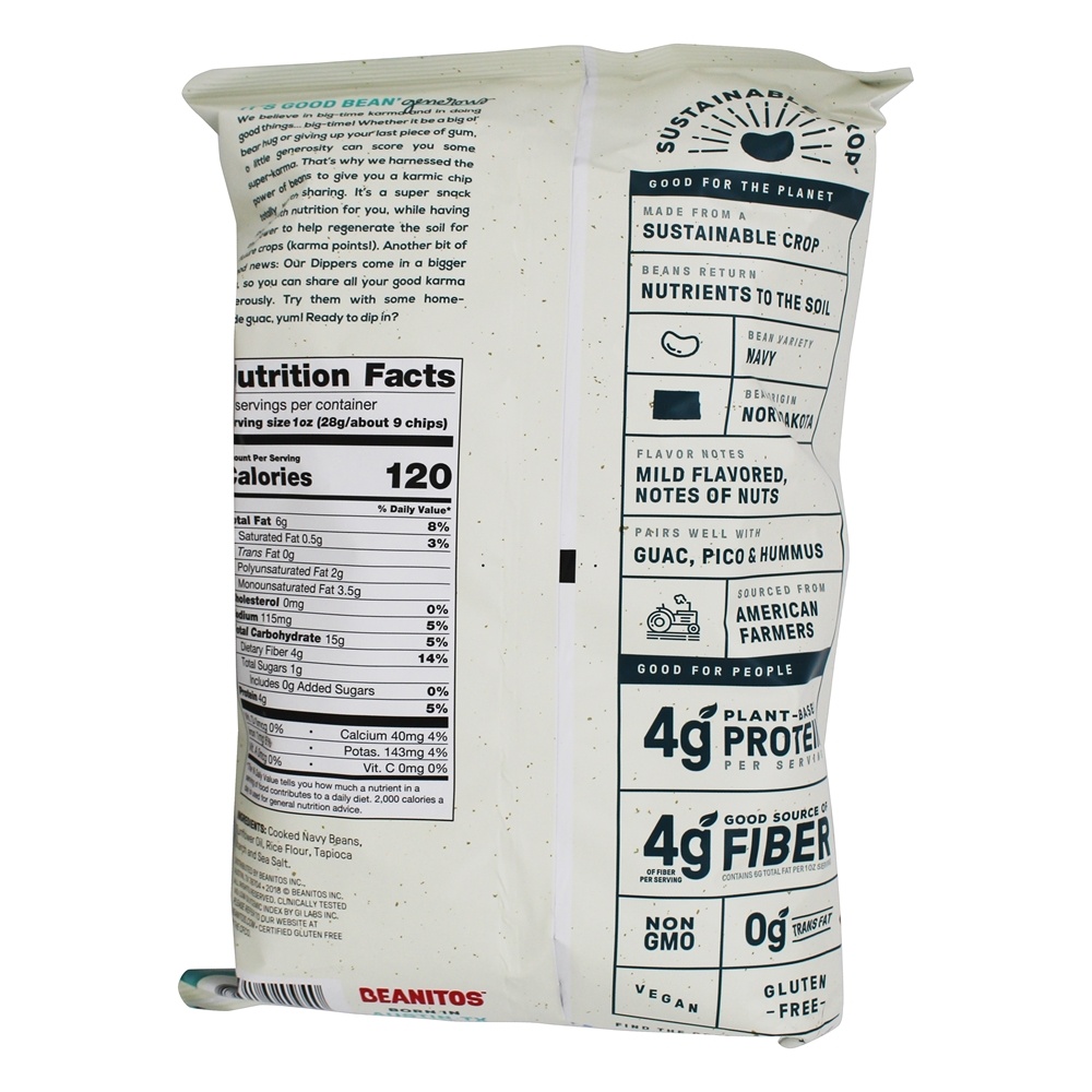 Feijão Branco Dippers Sea Salt - 10 oz. Beanitos - Imagem 2