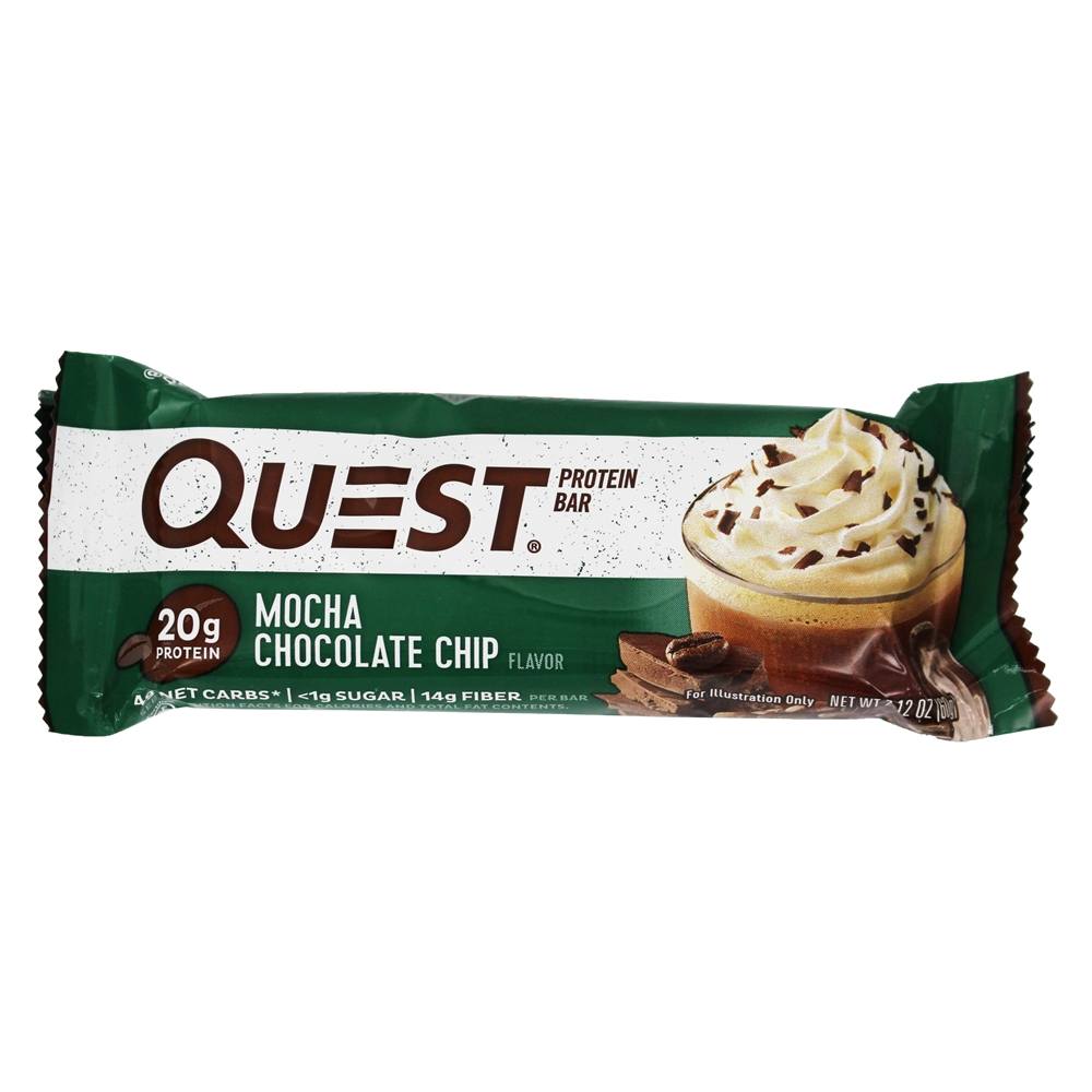 Barra de Proteína da Quest Bar Mocha Chocolate Chip - 12 Barras Quest Nutrition - Imagem 3