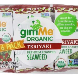 Comprar pratos orgânicos premium de algas assadas teriyaki - 6 pacote (s) gimme preço no brasil alimentos & lanches lanches a base de algas marinhas suplemento importado loja 9 online promoção -