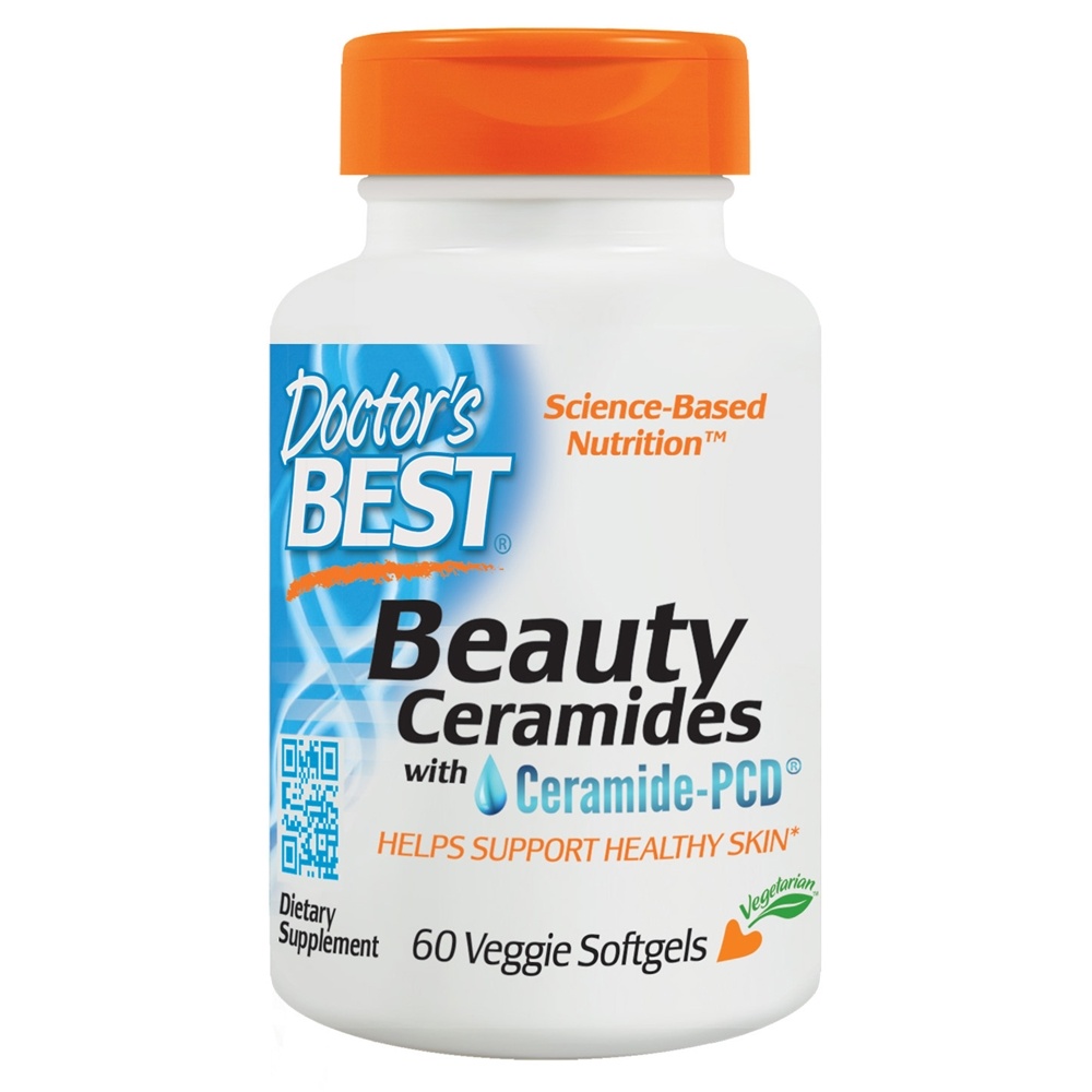 Ceramidas de Beleza com Ceramida-PCD - 60 Cápsulas Vegetarianas Doctor's Best