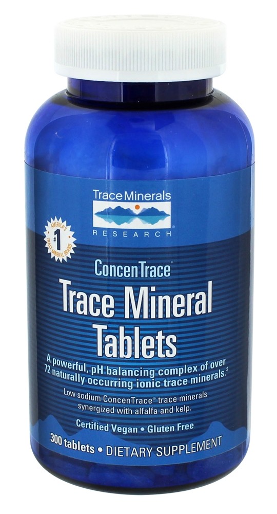ConcenTrace Complexo de Oligoelementos Iônicos - 300 Tablets Trace Minerals Research