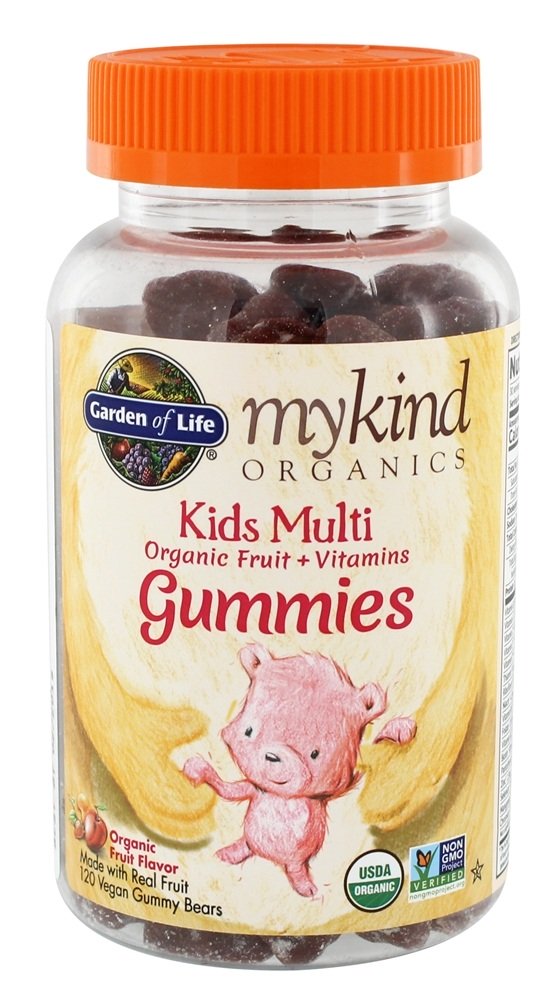 mykin Orgânicos Crianças Múltiplas Gomoso Fruto - 120 Gummies Garden of Life