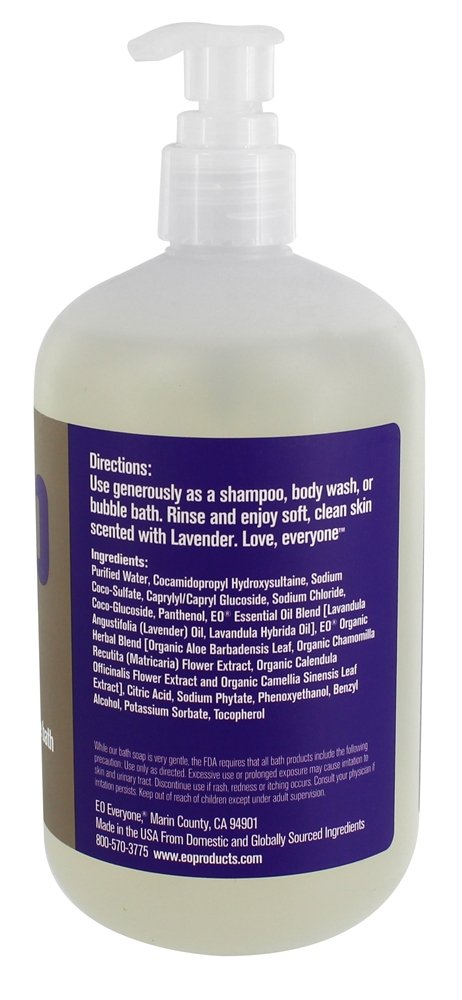 Todos 3 em 1 Sabonete de Lavanda + Aloe - 16 fl. oz. EO Products - Imagem 2