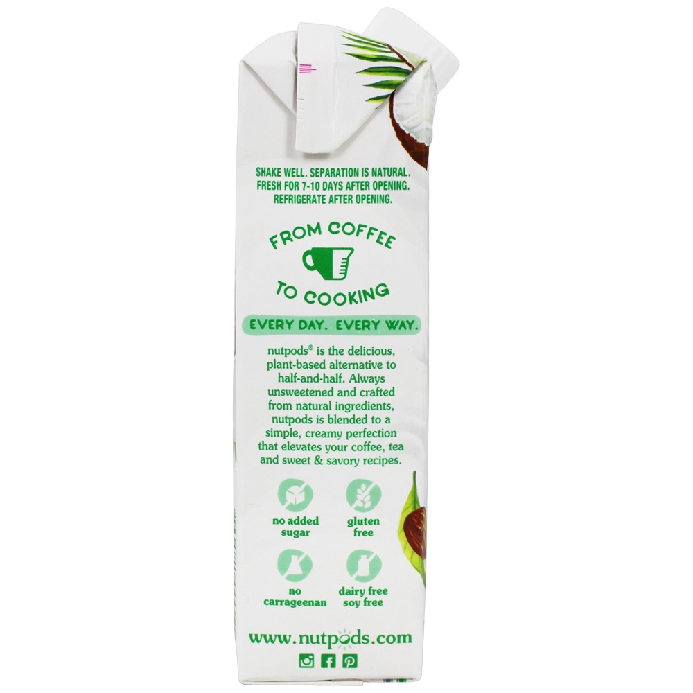 Sem açúcar + Lácteos Creamer Original - 11.2 oz. nutpods - Imagem 4