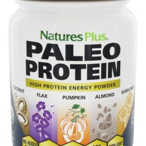 Pó de energia de alta proteína orgânica Paleo - 1.49 lbs. Natures Plus