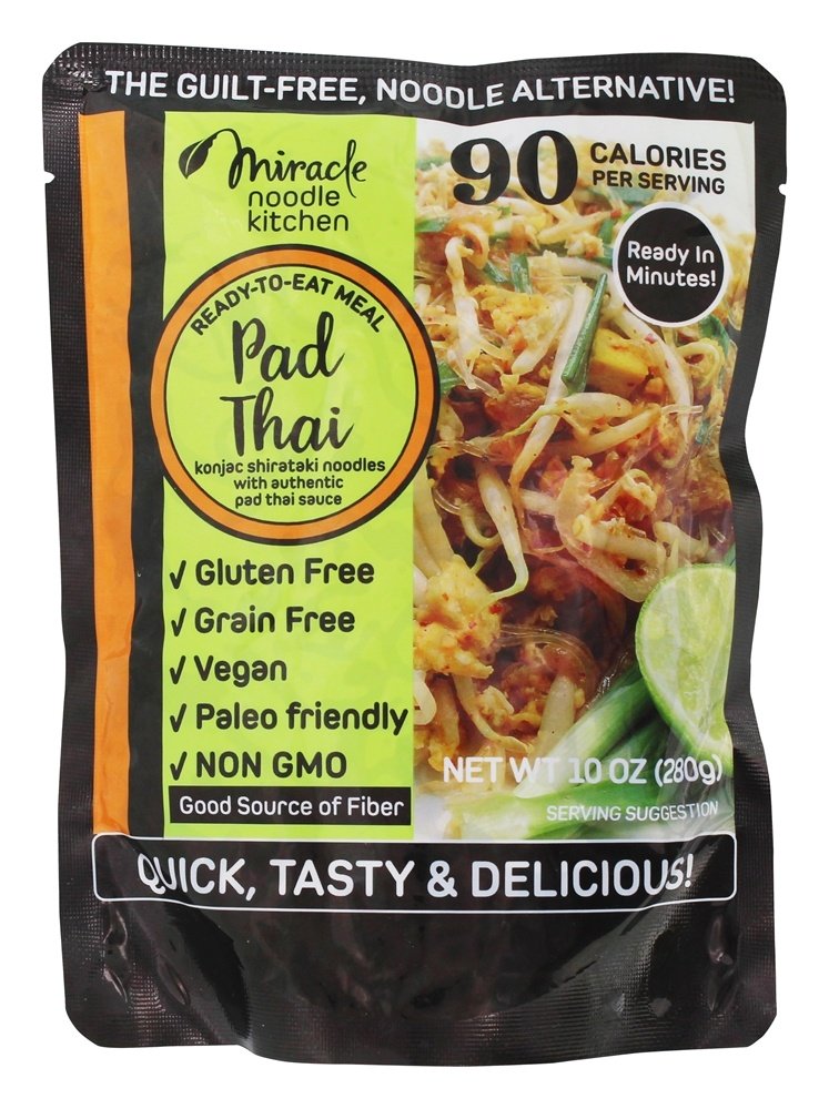 Vegan Pronto para Comer Almofada Tailandesa - 10 oz. Miracle Noodle