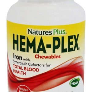 Baga Misturada Hema-Plex - 60 Mastigáveis Natures Plus