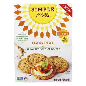 Comprar biscoitos de semente sprouted original - 4. 25 oz. Simple mills preço no brasil alimentos & lanches crackers suplemento importado loja 51 online promoção - 7 de julho de 2022