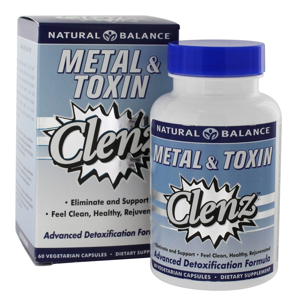 Metal & Toxina Clenz Avançado Desintoxicação Fórmula - Cápsulas vegetarianas 60 Natural Balance
