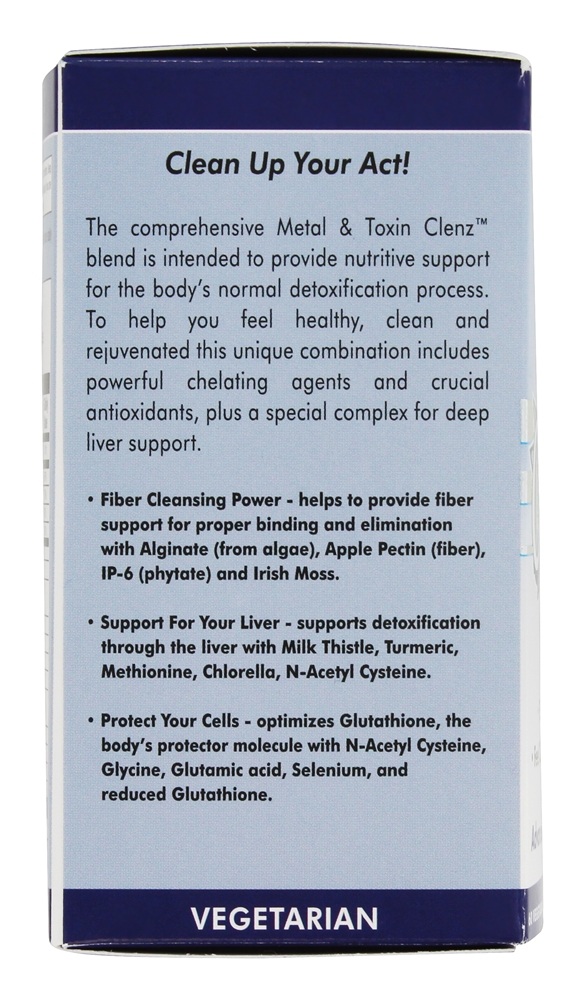 Metal & Toxina Clenz Avançado Desintoxicação Fórmula - Cápsulas vegetarianas 60 Natural Balance - Imagem 3