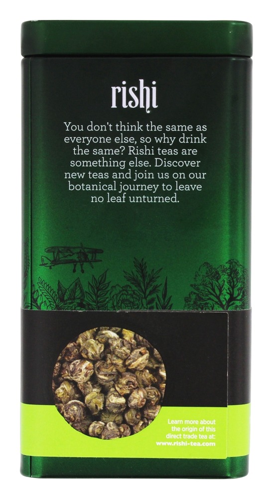 Folha Solta Chá Verde Jasmine Pérola - 3 oz. Rishi Tea - Imagem 4