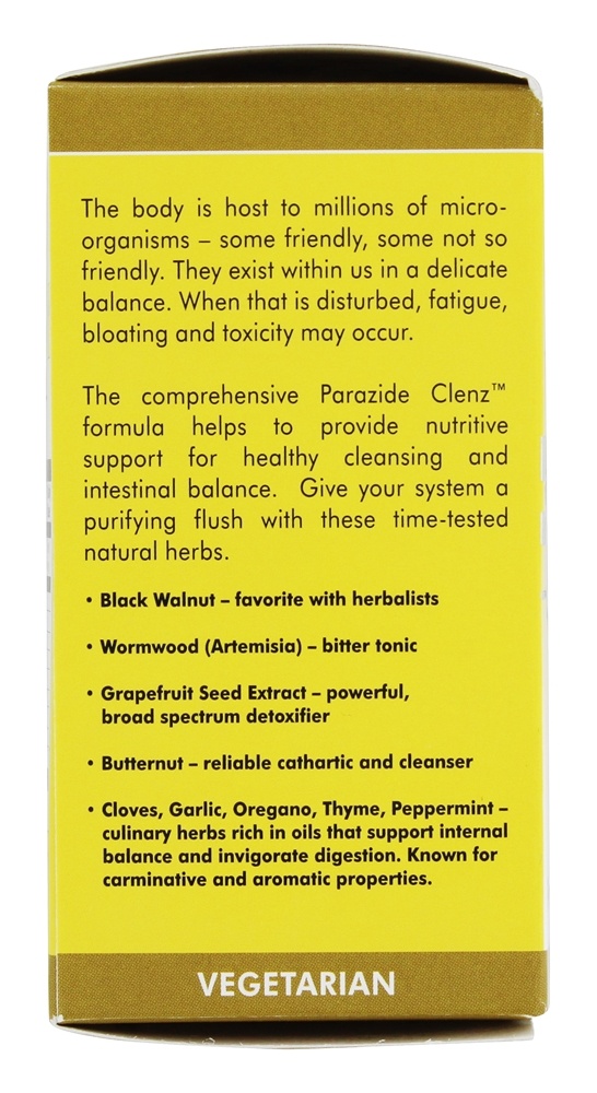 Parazide Clenz Poderoso Limpeza Fórmula - 60 Tablets Natural Balance - Imagem 3