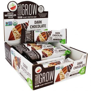 Comprar barras orgânicas de proteína vegetal brotadas chocolate escuro - 12 barras go raw preço no brasil barras de cereal sem glúten barras nutricionais suplemento importado loja 239 online promoção -