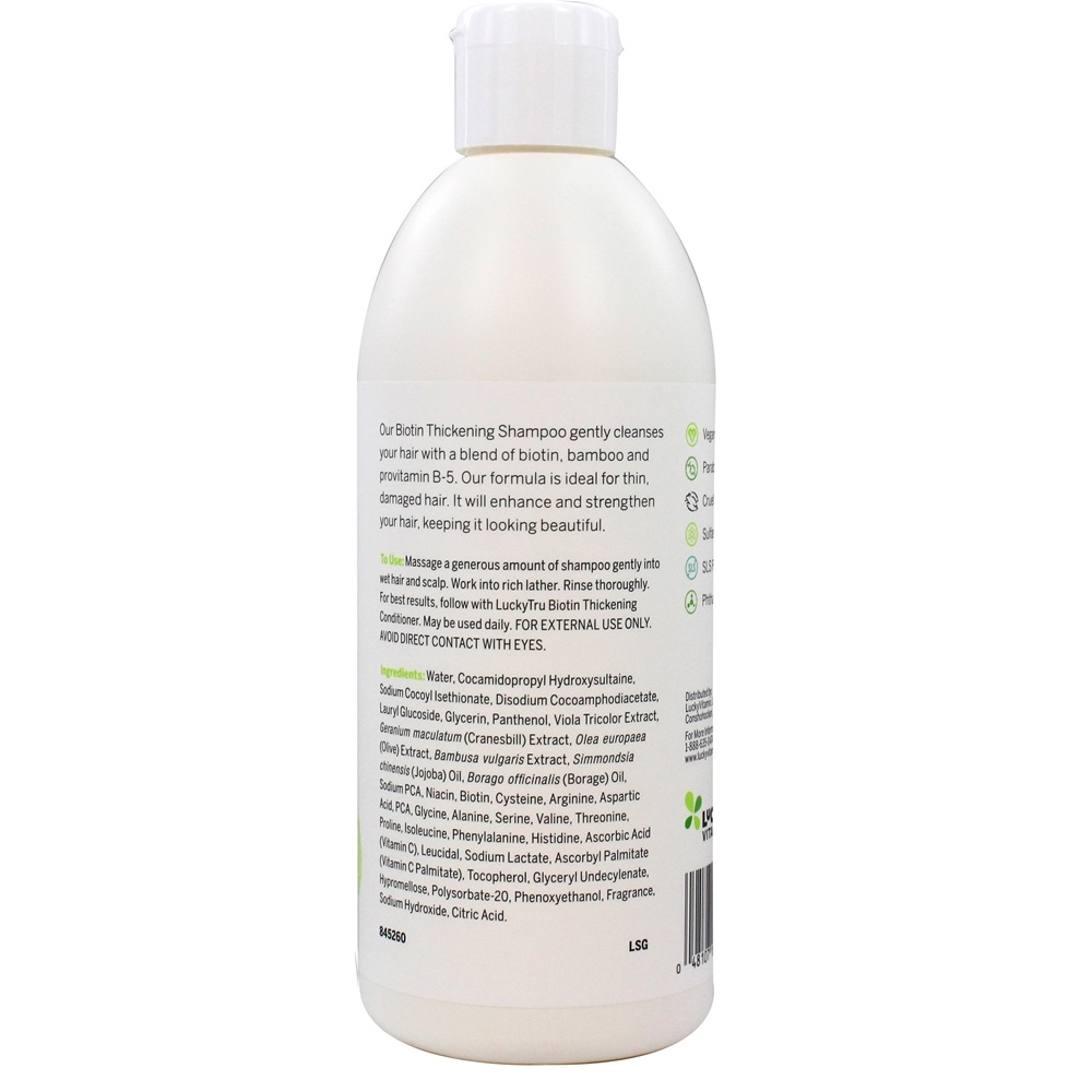 Shampoo Espessamento de Biotina - 18 fl. oz. LuckyTru - Imagem 2