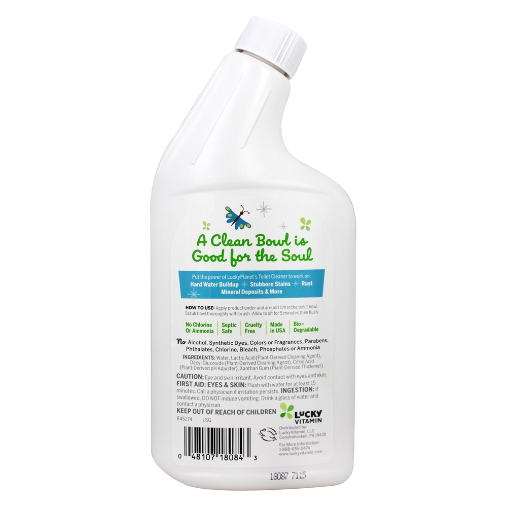 Limpador de vaso sanitário à base de plantas sem perfume - 24 fl. oz. LuckyPlanet - Imagem 2