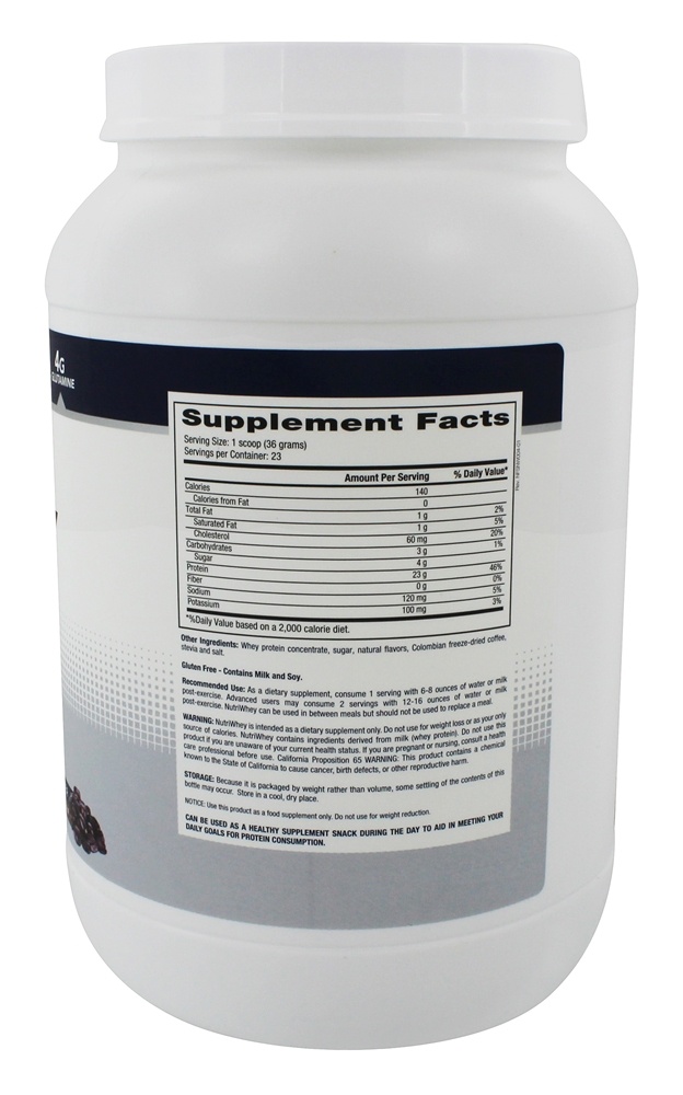 Nutriwhey Todos-Natural Soro de leite coalhado Proteína Pó Café Creme - 1.82 lbs. NF Sports - Imagem 2