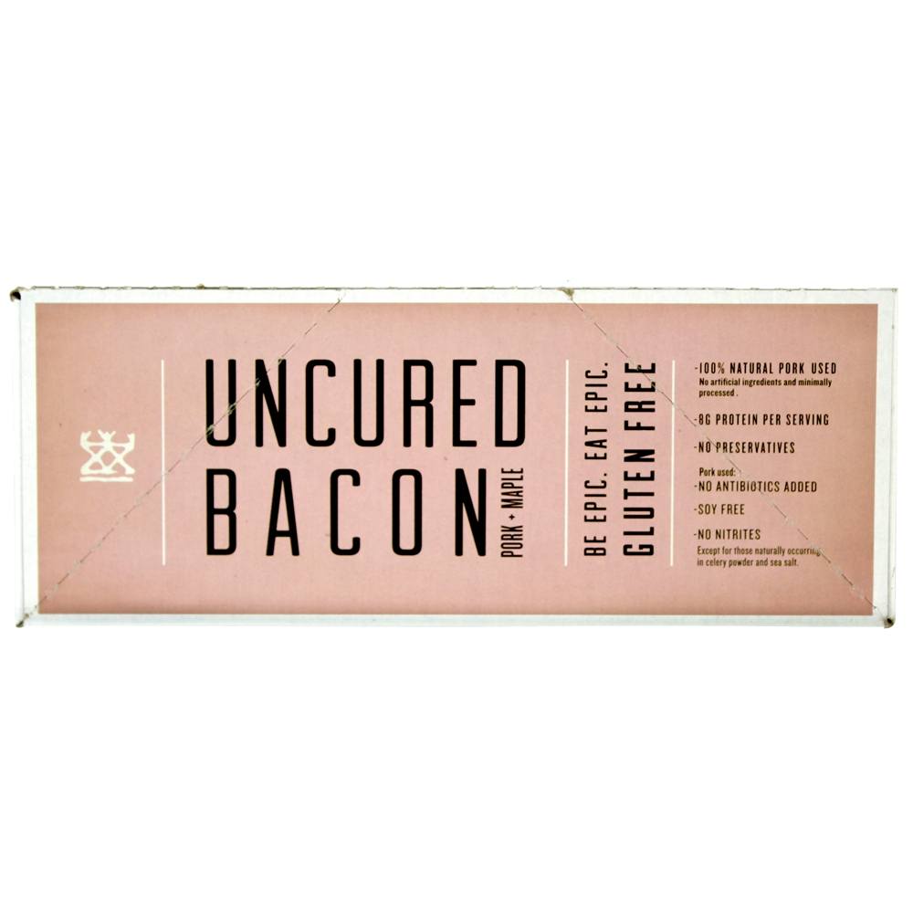 Bacon não curado barras caixa de porco + maple - 12 Barras EPIC - Imagem 3