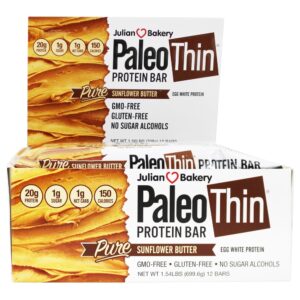Comprar paleo proteína bar pure girassol manteiga - 12 barras julian bakery preço no brasil barras de proteínas barras nutricionais suplemento importado loja 79 online promoção -