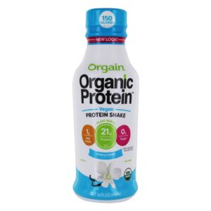 Comprar proteína orgânica vegan protein shake vanilla bean - 14 fl. Oz. Orgain preço no brasil bebidas prontas de proteína nutrição esportiva suplemento importado loja 29 online promoção -