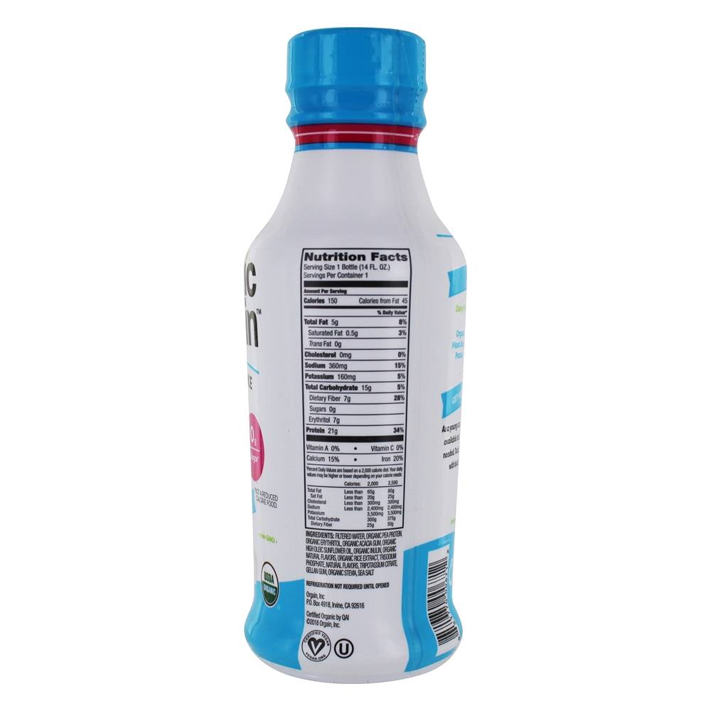 Proteína Orgânica Vegan Protein Shake Vanilla Bean - 14 fl. oz. Orgain - Imagem 2
