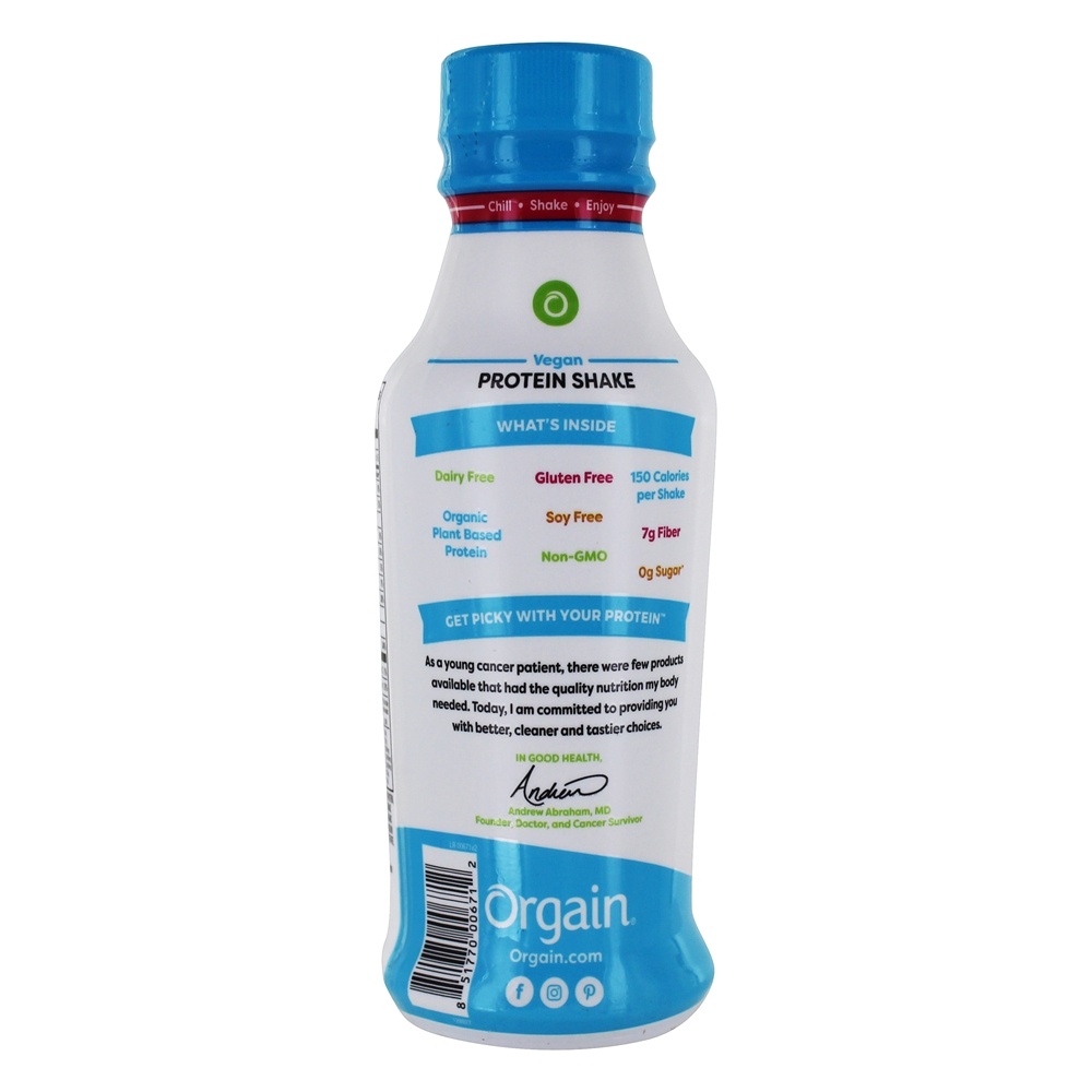 Proteína Orgânica Vegan Protein Shake Vanilla Bean - 14 fl. oz. Orgain - Imagem 3