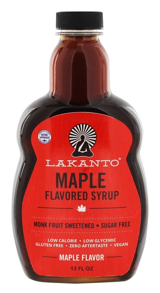 Xarope com sabor de bordo adoçado com fruta monge - 13 fl. oz. Lakanto